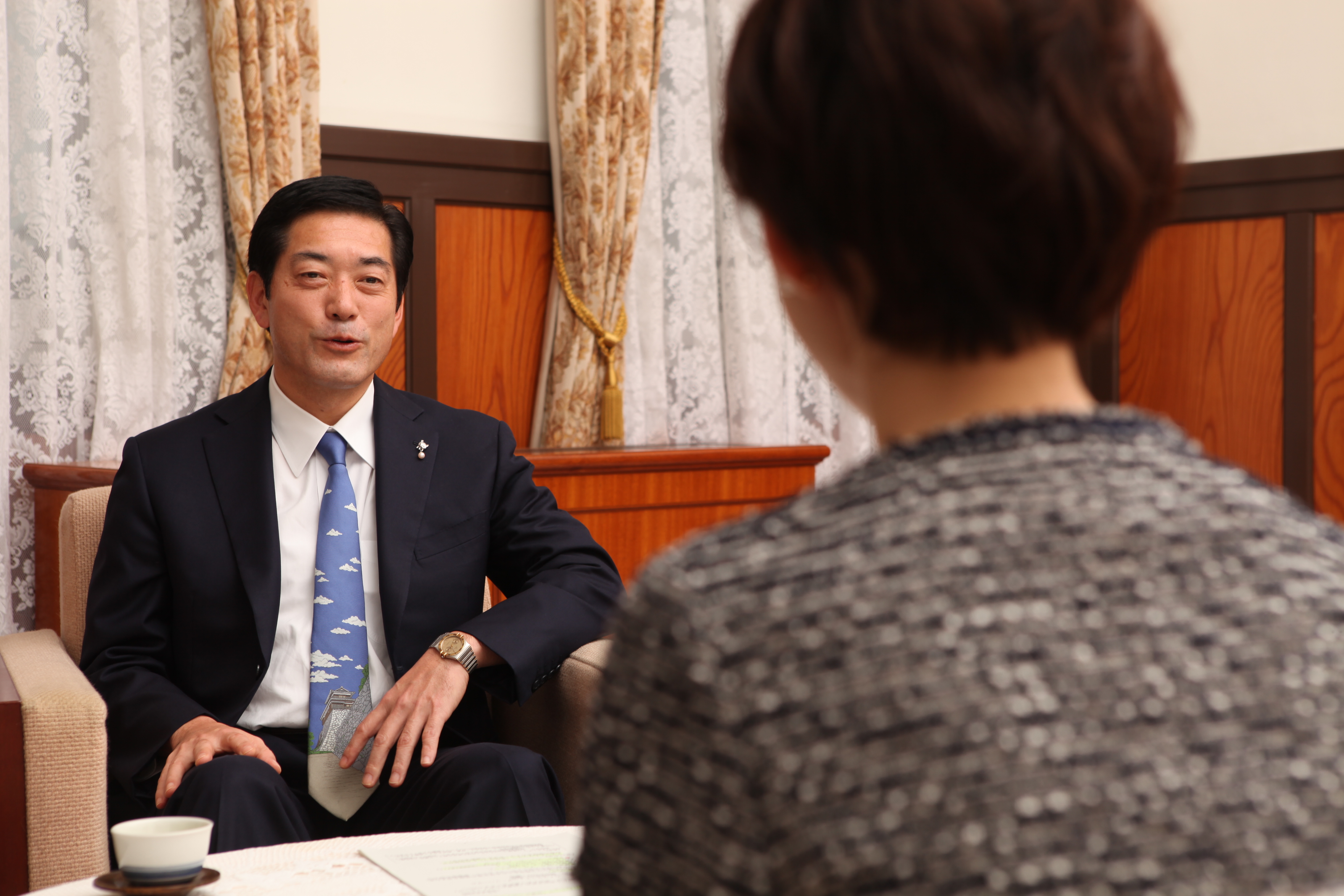 中村知事のインタビューを撮影してきました！